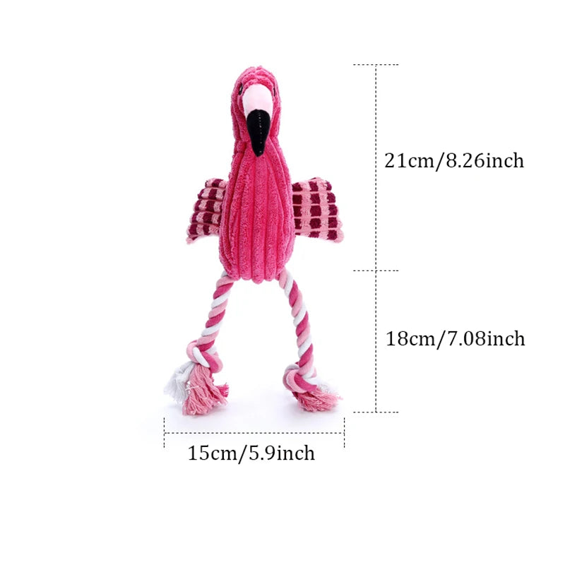 Animal Shape Squeaky Toys Plush Dog Toy