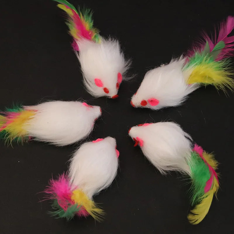 Cat Toys Interactive Cute Soft Fleece False Mouse