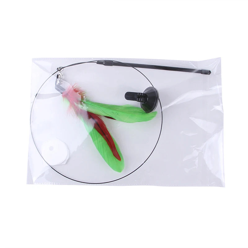 Cat Toys Simulation Bird interactive Sucker Feather Bird