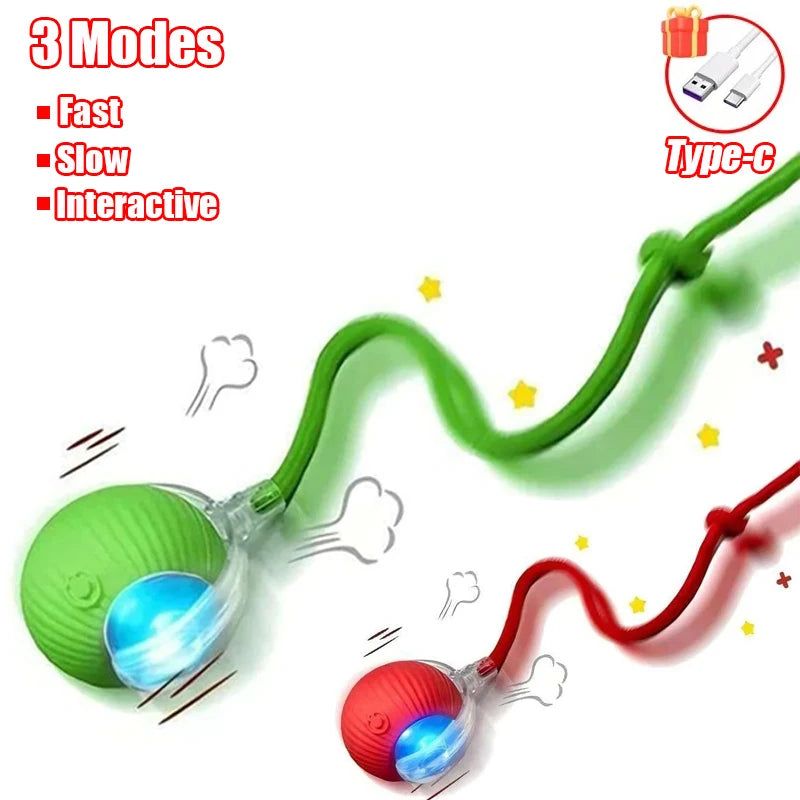 New Cat Interactive Ball Toy Automatic Rolling Ball