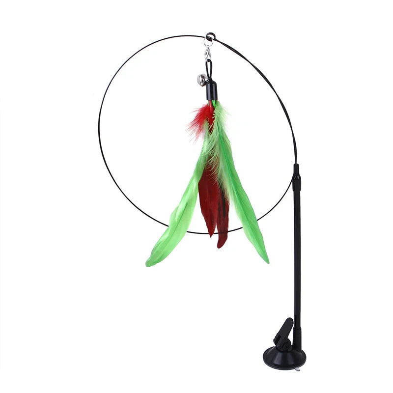 Cat Toys Simulation Bird interactive Sucker Feather Bird