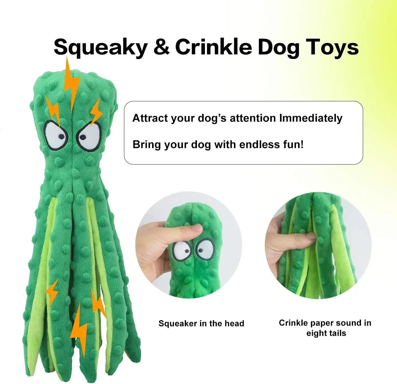 Dog Vocal Toys Octopus Non-stuffed Soft Plush Toy