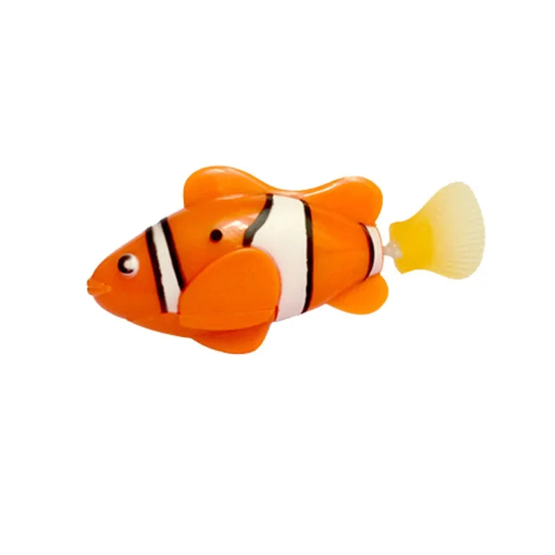Pet Cat Toy LED Interactive Swimming Robot Fish Toy