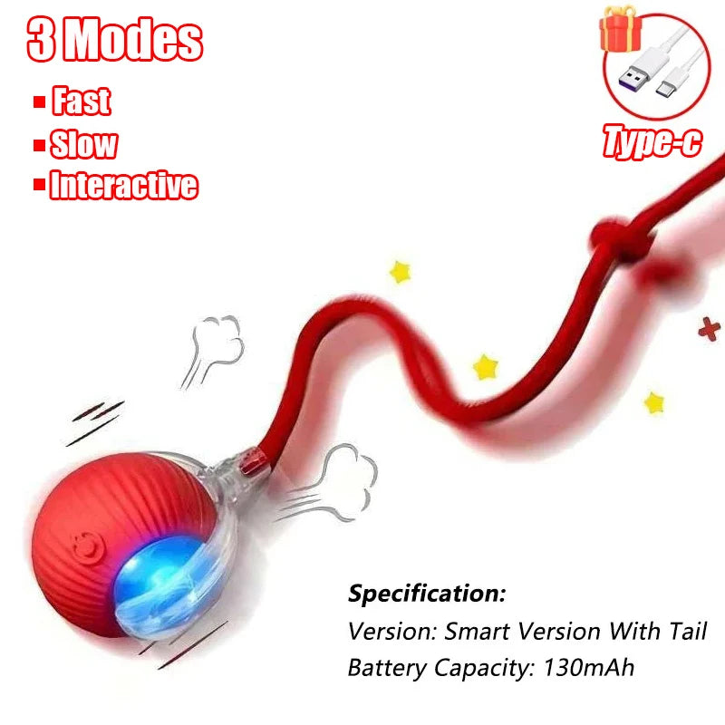 New Cat Interactive Ball Toy Automatic Rolling Ball