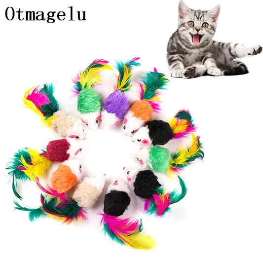 Cute Mini Soft Fleece False Mouse Cat Toys