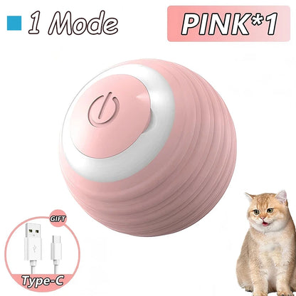 2Pcs Cat Interactive Ball Toys Automatic Rolling Ball