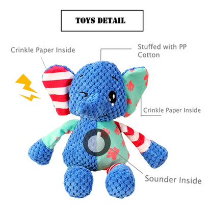 Splicing Style Pet Plush Toy Cat Dog Toy