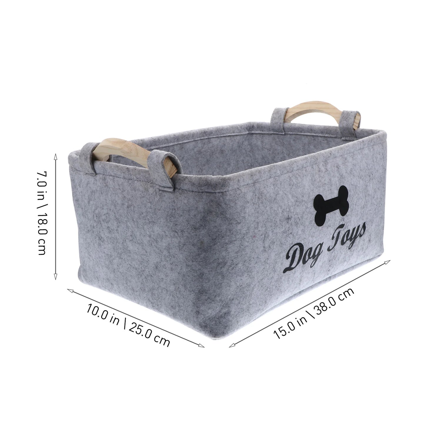 Dog Toy Basket Pet Storage Box Bin Organizer Toys