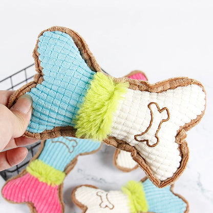 Pet Sound Grinding Teeth Bite Resistant Cat Dog Plush Toy