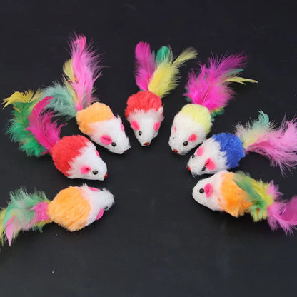 Cat Toys Interactive Cute Soft Fleece False Mouse