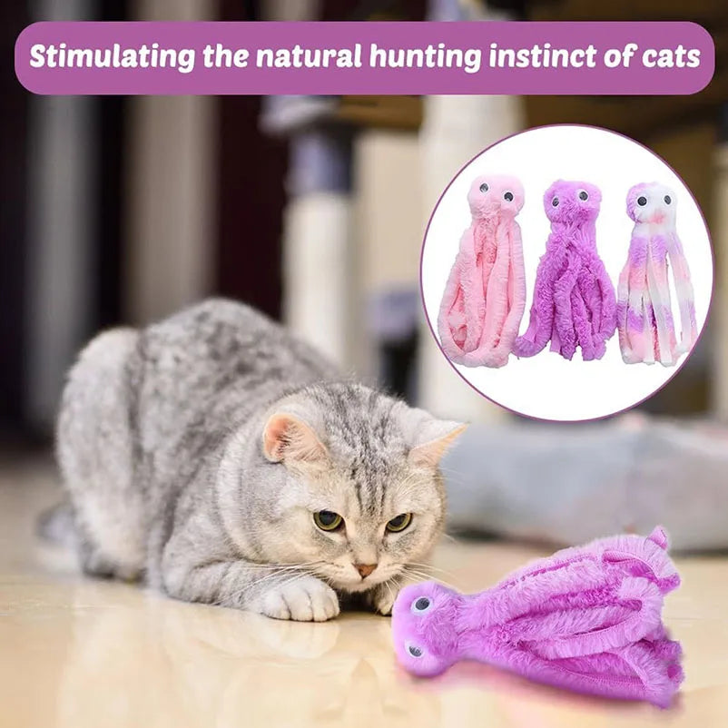 Cute Octopus Cat Toys