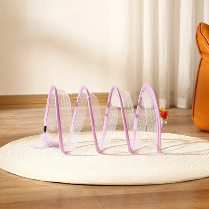 Dr.DC Cat Tunnel For Indoor Cats Collapsible Toy