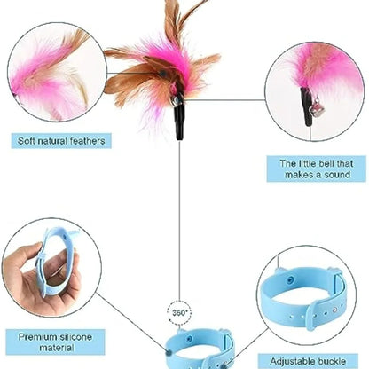 Cat Collar Toy Attached