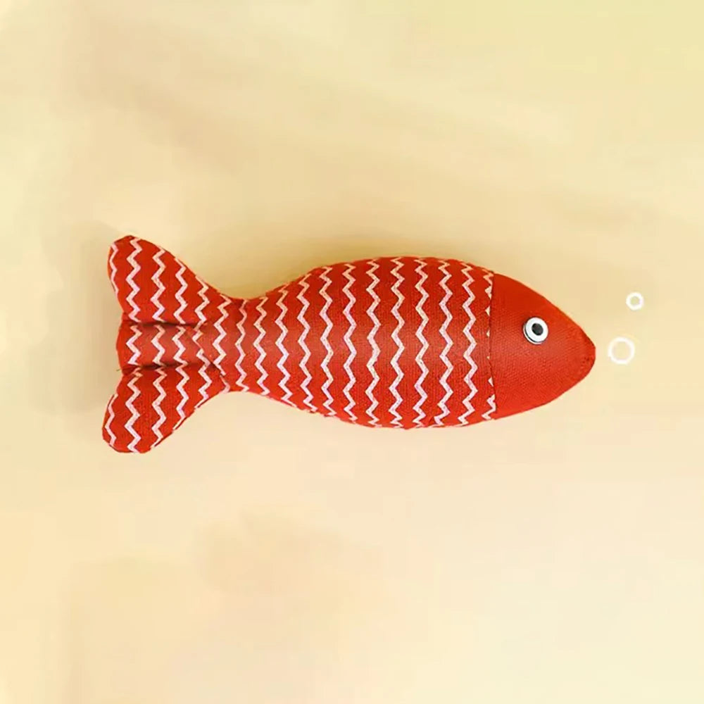 MADDEN Cat Fish Toy Cat Scratcher Catnip Toy