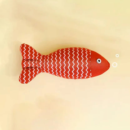 MADDEN Cat Fish Toy Cat Scratcher Catnip Toy