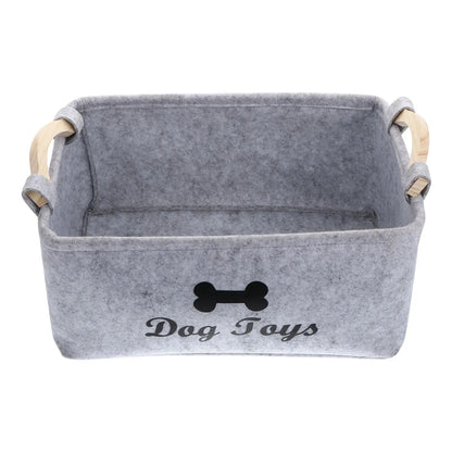 Dog Toy Basket Pet Storage Box Bin Organizer Toys