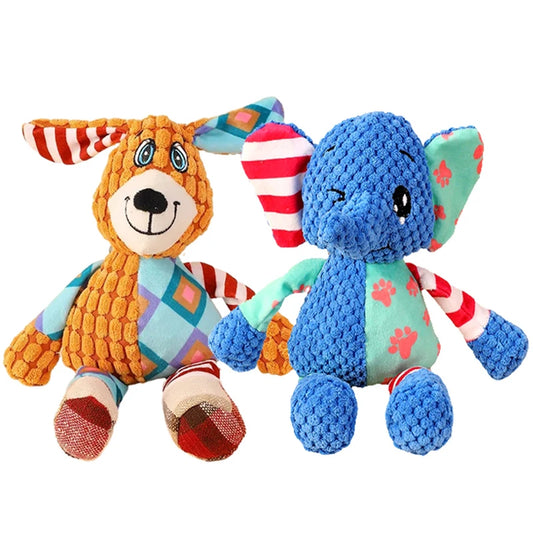 Splicing Style Pet Plush Toy Cat Dog Toy