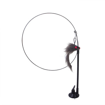 Cat Toys Simulation Bird interactive Sucker Feather Bird