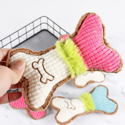 Pet Sound Grinding Teeth Bite Resistant Cat Dog Plush Toy