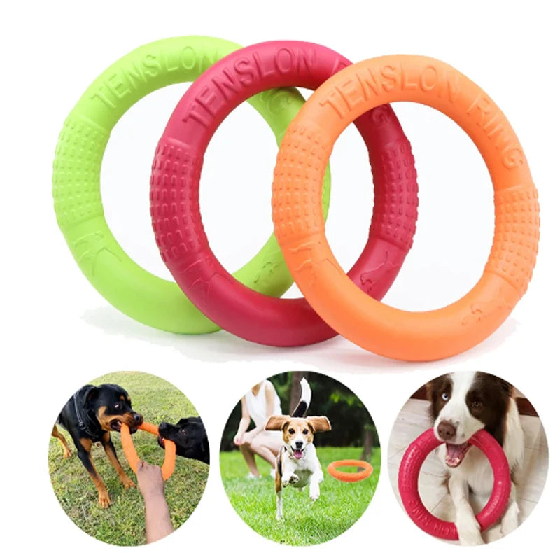 Orange Dog Toys Pet Flying Disk Training Ring