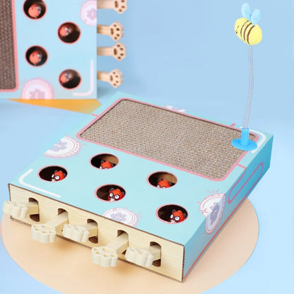 Cat Toy Whack-a-Mole Cat Scratching Board Toy