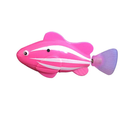 Pet Cat Toy LED Interactive Swimming Robot Fish Toy