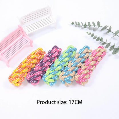 Interactive Cotton Rope Mini Dog Toys Ball
