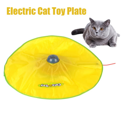 4 Speeds Motion Undercover Mouse Fabric Moving Feather Interactive Pet Toy