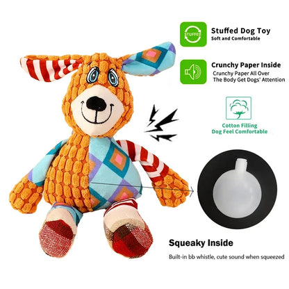 Splicing Style Pet Plush Toy Cat Dog Toy