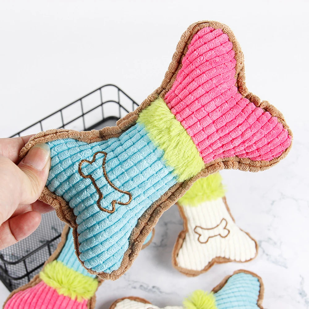 Pet Sound Grinding Teeth Bite Resistant Cat Dog Plush Toy