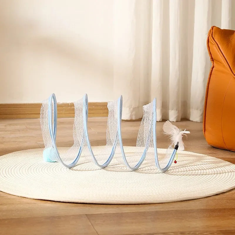 Dr.DC Cat Tunnel For Indoor Cats Collapsible Toy