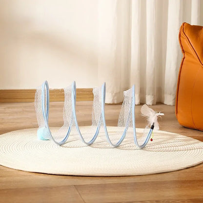 Dr.DC Cat Tunnel For Indoor Cats Collapsible Toy