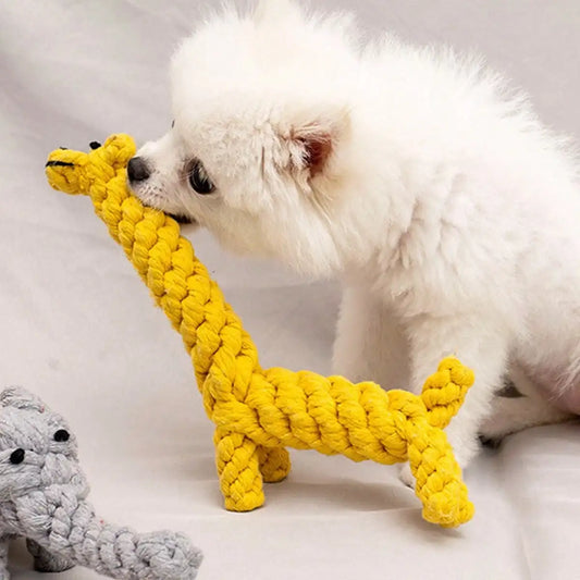 Rope Knot Grinding Teeth Resistant Hand-woven  Dog Toys
