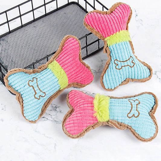 Pet Sound Grinding Teeth Bite Resistant Cat Dog Plush Toy