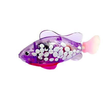 Pet Cat Toy LED Interactive Swimming Robot Fish Toy