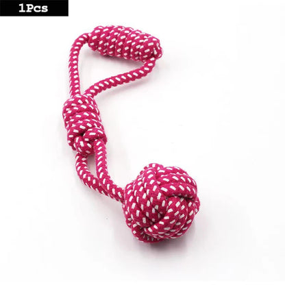 Dog Toy Carrot Knot Rope Ball